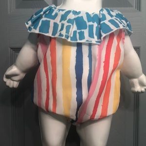 Multi color baby onesie